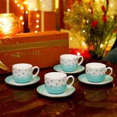 Jolie Cup & Saucer S/4 With Gift Box