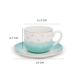 Jolie Cup & Saucer S/4 With Gift Box