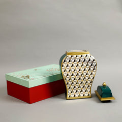 Raga Porcelain Jar With Gift Box