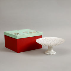 Alyona Shallow Serving Bowl With Stand Gift Set