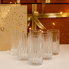 Oxford Hi-Ball Glass Set Of 6 With Gift Box