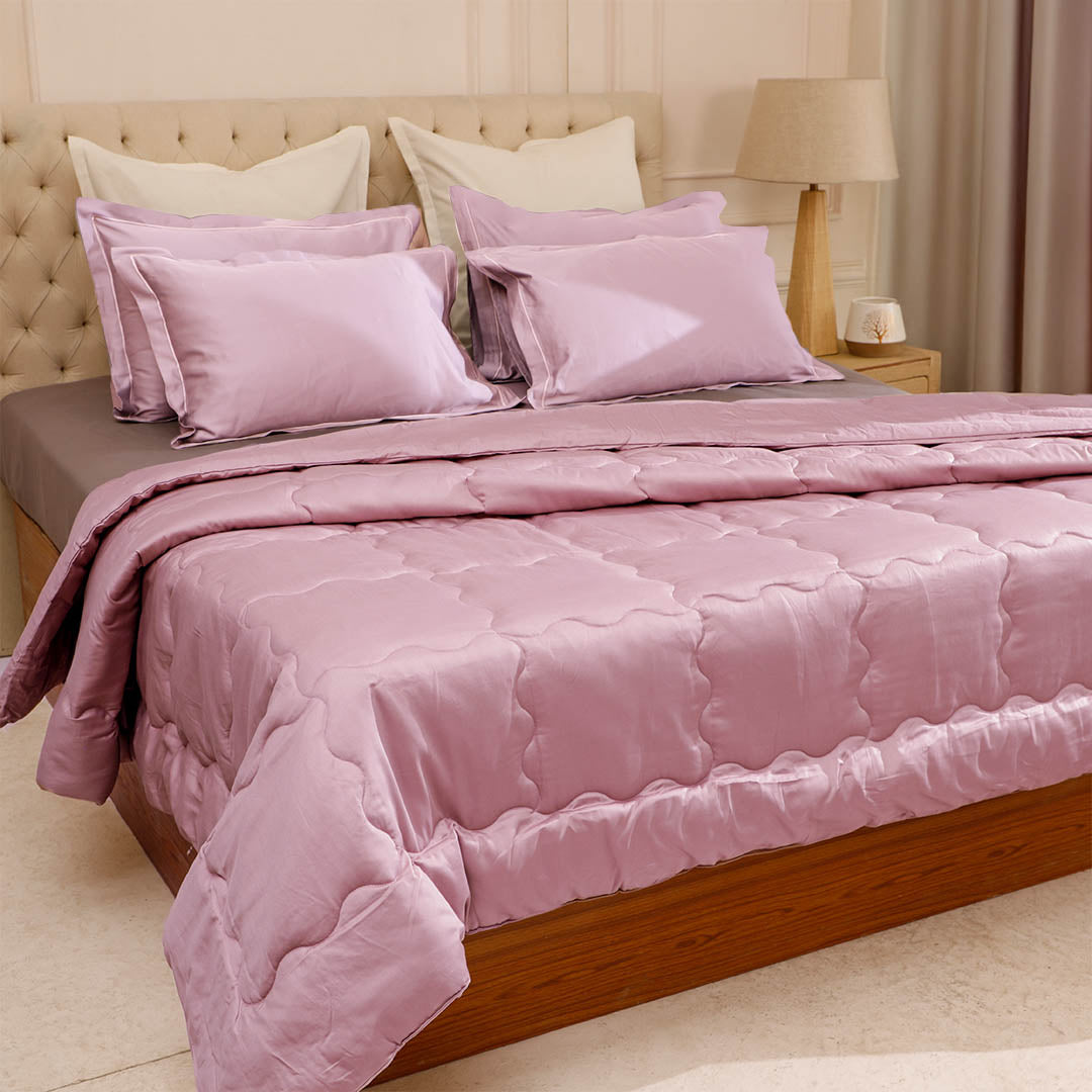 Blush Quilted Reversible Comforter