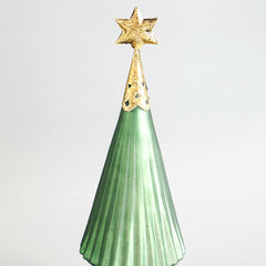 Star Christmas Glass Decorative Tree Small
