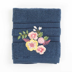 Araceli Blue Face Towel set of 4