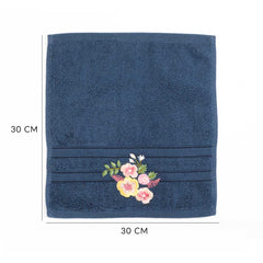 Araceli Blue Face Towel set of 4