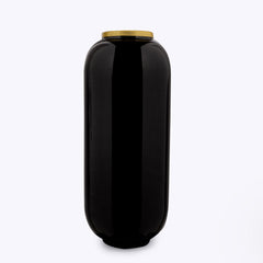 Midnight Black Tall Vase