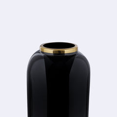Midnight Black Tall Vase