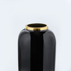 Midnight Black Short Vase