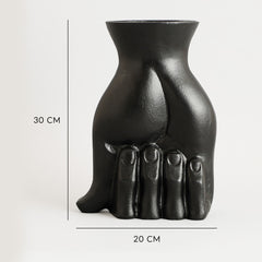 Angus Black Vase