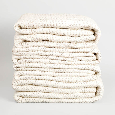 Ashen Pearl Kantha King Size Quilt