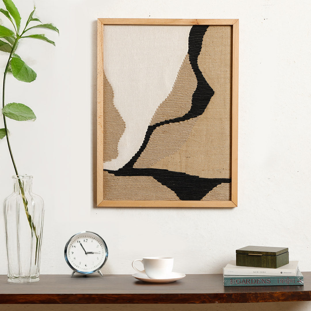 Sebastian Embroidered Rectangle Wall Art