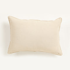Ecru Embroidered Cushion Cover