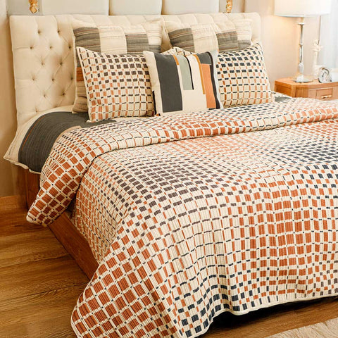 Quentin Printed Bedspread With Sham Set
