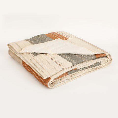 Rhythm Printed Bedspread With Sham Set