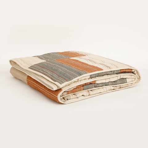 Rhythm Printed Bedspread With Sham Set