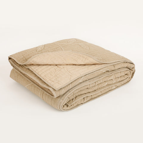 Whimsy Embroidered Bedspread With Sham Set