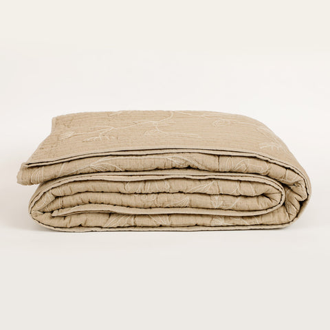 Whimsy Embroidered Bedspread With Sham Set