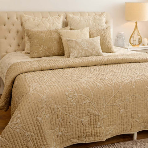 Whimsy Embroidered Bedspread With Sham Set
