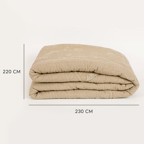 Whimsy Embroidered Bedspread With Sham Set