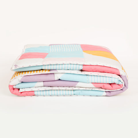 Archtripe Quilt and Pillow Cover Set