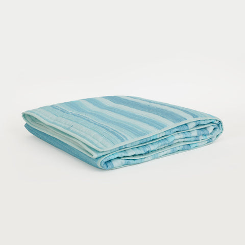 Blustroke Quilt and Pillow Cover Set