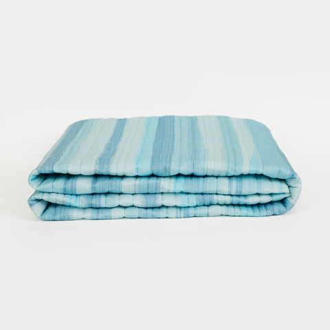 Blustroke Quilt and Pillow Cover Set