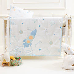 Galaxy Cot Set With 1 Quilt, 2 Bolster & 1 Pillow