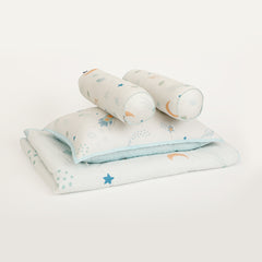 Galaxy Cot Set With 1 Quilt, 2 Bolster & 1 Pillow