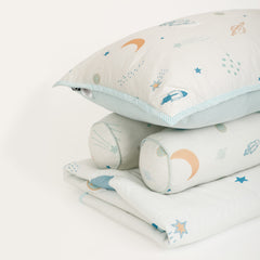 Galaxy Cot Set With 1 Quilt, 2 Bolster & 1 Pillow