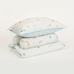 Galaxy Cot Set With 1 Quilt, 2 Bolster & 1 Pillow