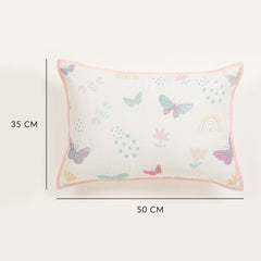 Butterfly Cot Set With 1 Quilt, 2 Bolster & 1 Pillow