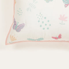 Butterfly Cot Set With 1 Quilt, 2 Bolster & 1 Pillow