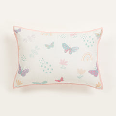 Butterfly Cot Set With 1 Quilt, 2 Bolster & 1 Pillow
