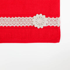 Belle Red Face Towel S/4