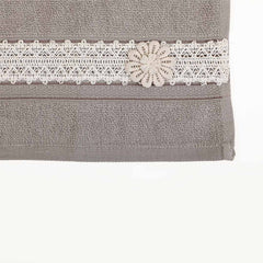 Belle Grey Face Towel S/4