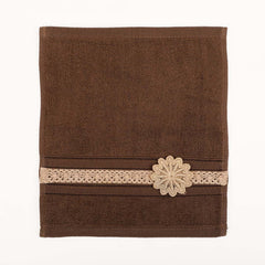 Belle Brown Face Towel S/4