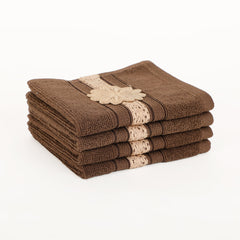 Belle Brown Face Towel S/4