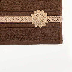 Belle Brown Face Towel S/4