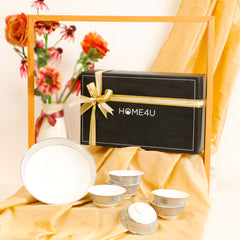 Platina Dessert Bowl Gift Set Of 7