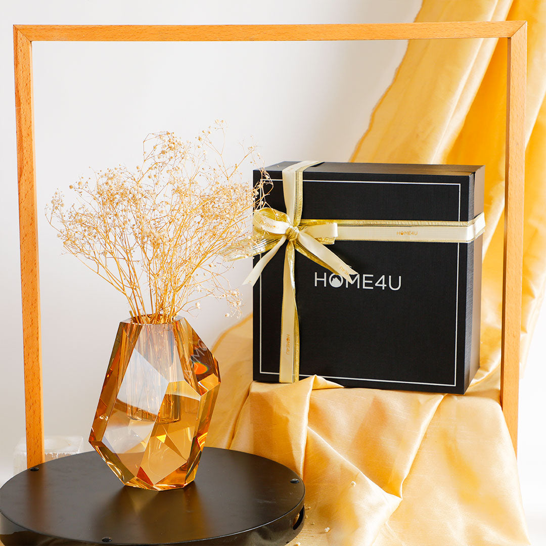 Glen Brown Crystal Vase Gift Box
