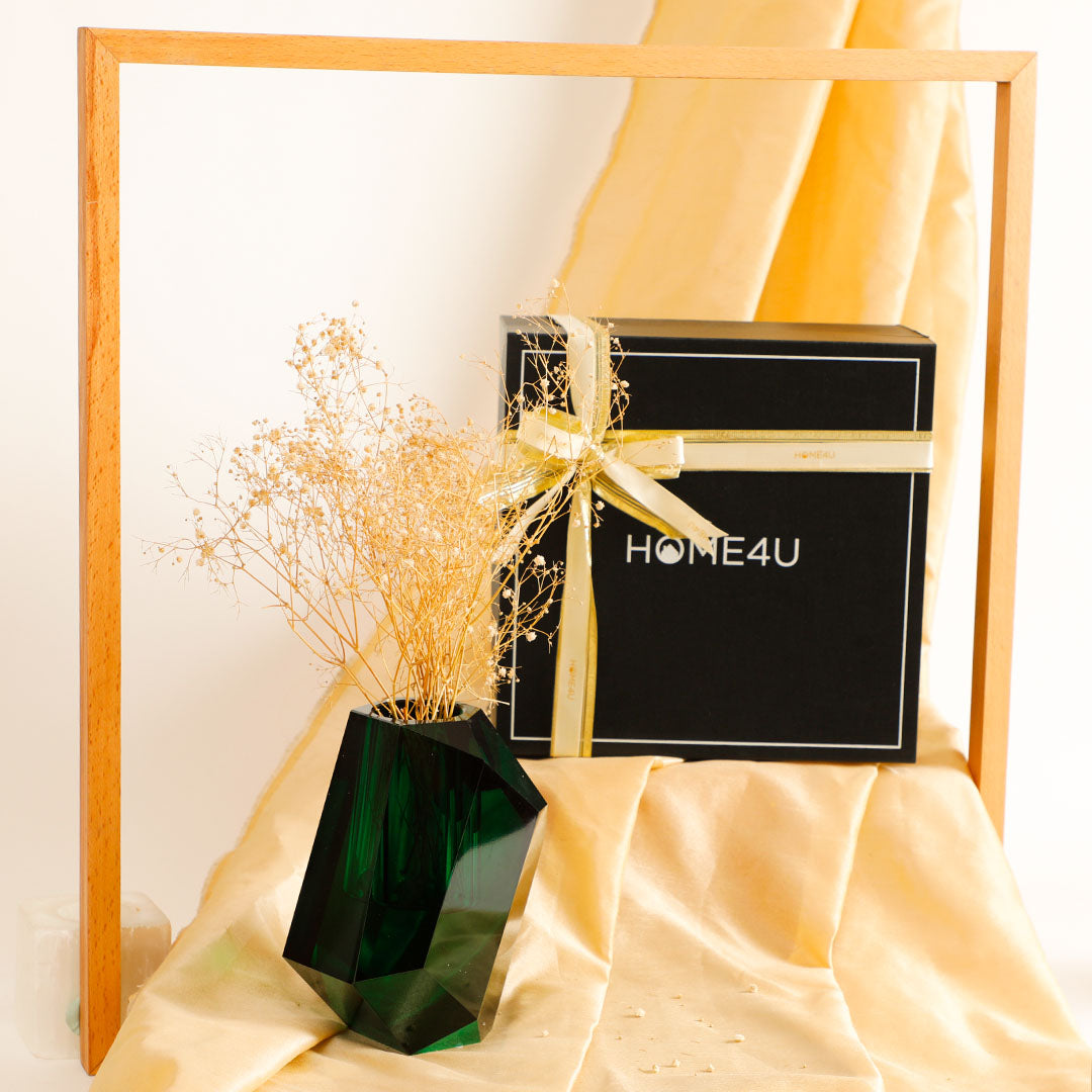Glen Green Crystal Vase Gift Box