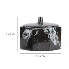 Octagonal Bl Marble Gift Box