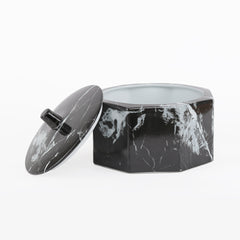 Octagonal Bl Marble Gift Box