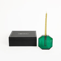Midori Crystal Vase/Candle Holder Gift Box