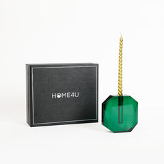 Midori Crystal Vase/Candle Holder Gift Box