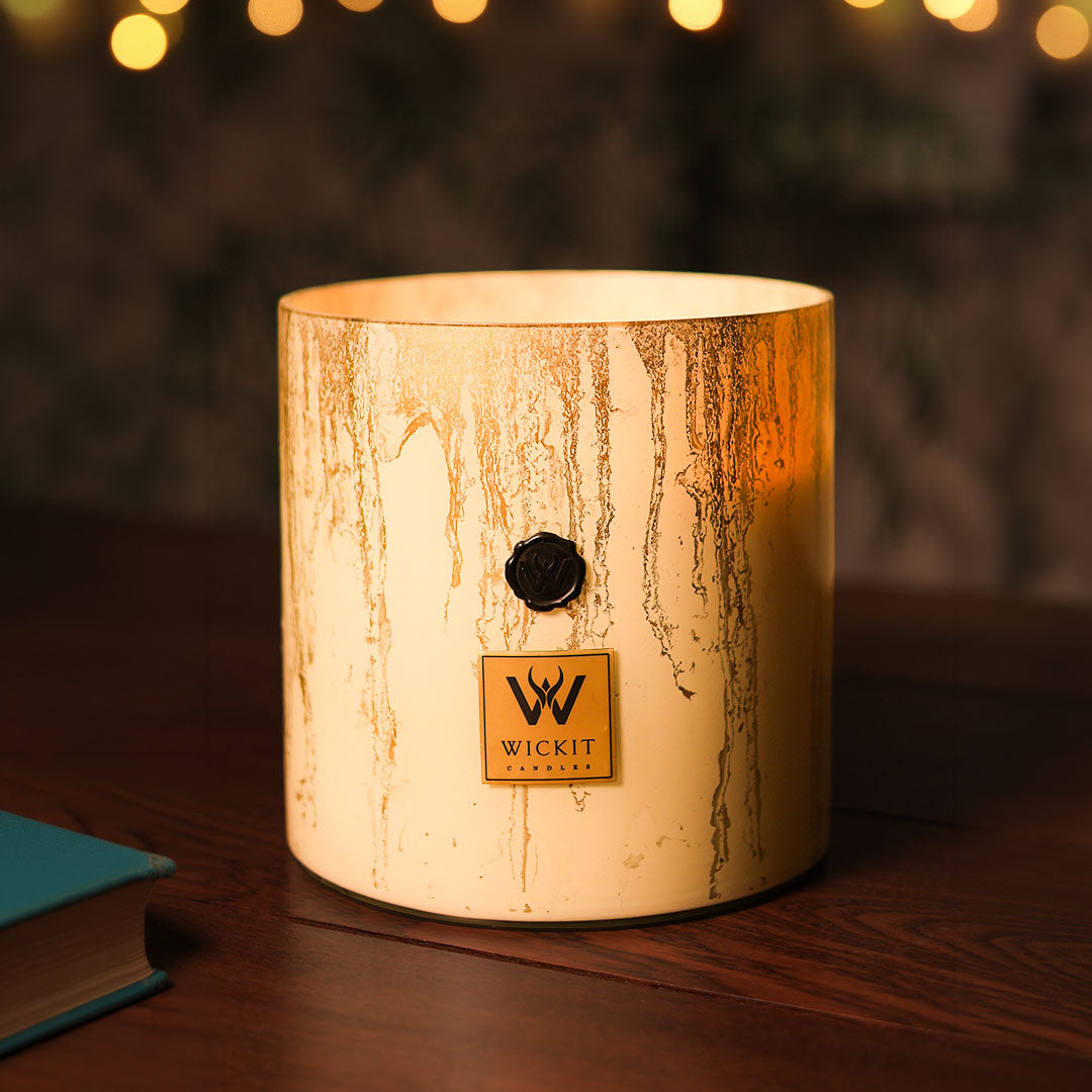 Goldfall Jasmine Ocean Candle