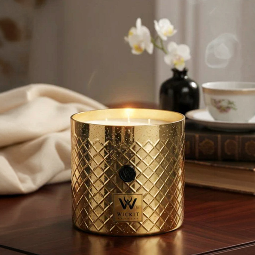 Golden Facet Jasmine Ocean Candle