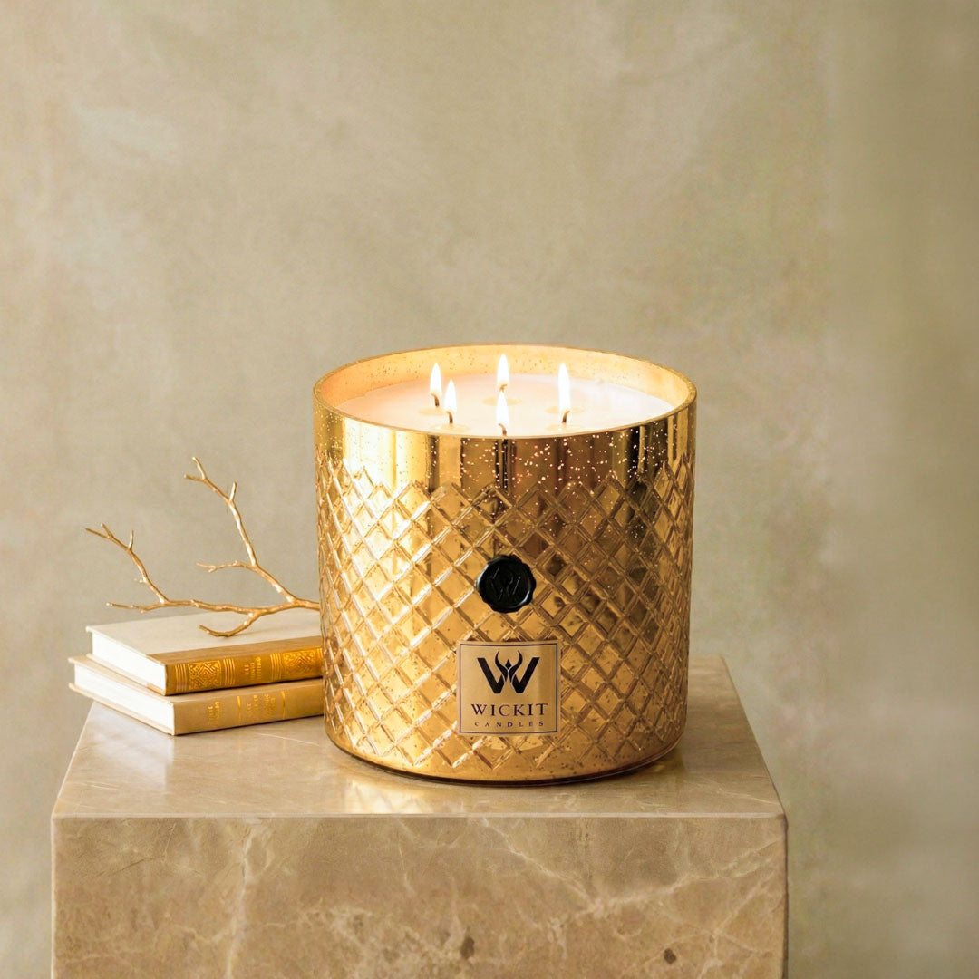 Golden Facet Sweet Vanilla Candle