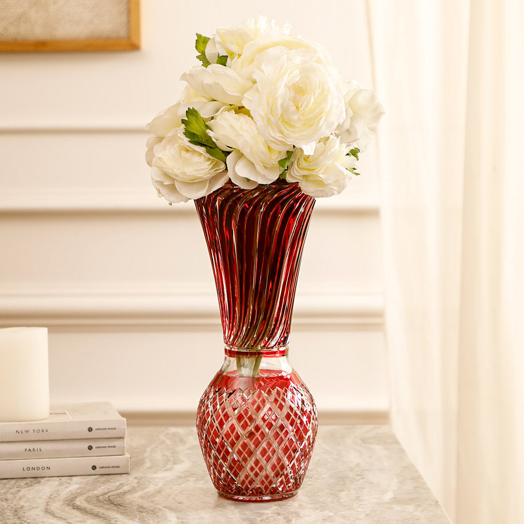 Julian Hand-Cut Crystal Vase