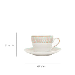 Amber Cup & Saucer